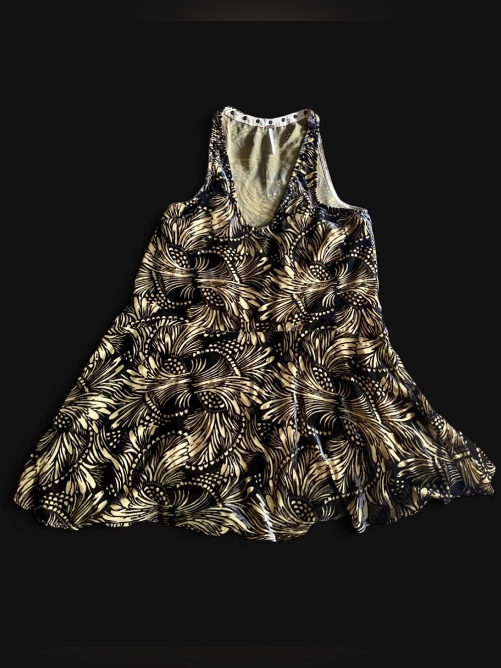 NWOT Free People Dark Floral Dress in XS